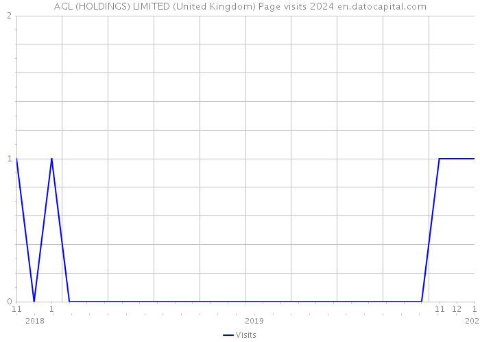 AGL (HOLDINGS) LIMITED (United Kingdom) Page visits 2024 