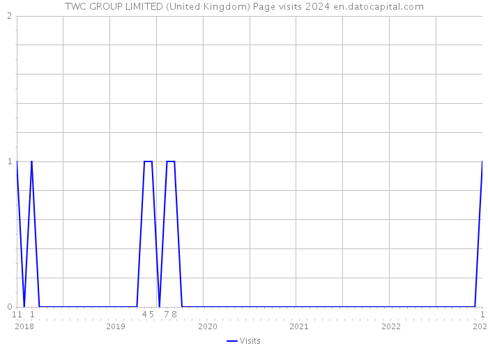 TWC GROUP LIMITED (United Kingdom) Page visits 2024 