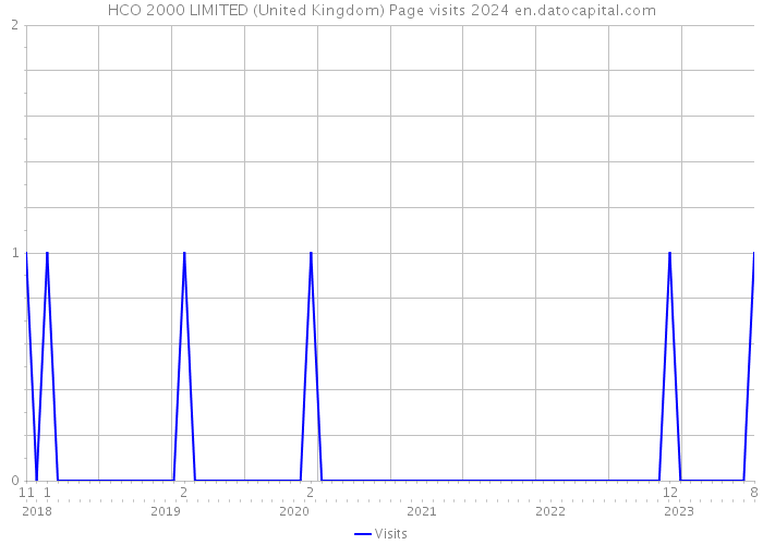 HCO 2000 LIMITED (United Kingdom) Page visits 2024 