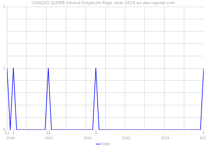 CASILDO QUISPE (United Kingdom) Page visits 2024 