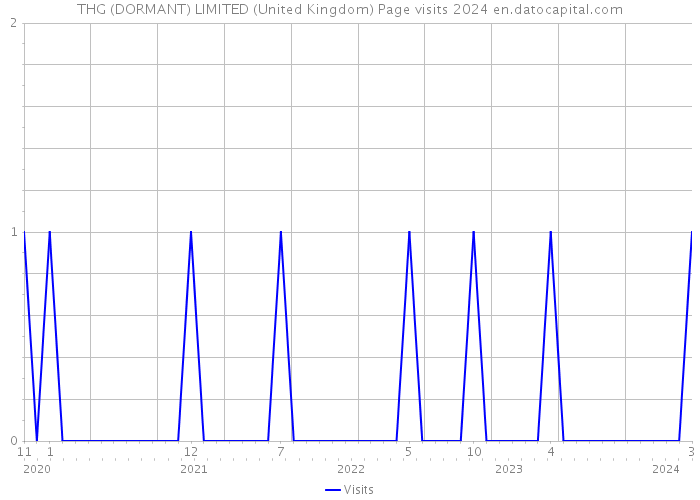 THG (DORMANT) LIMITED (United Kingdom) Page visits 2024 