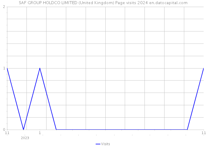 SAF GROUP HOLDCO LIMITED (United Kingdom) Page visits 2024 