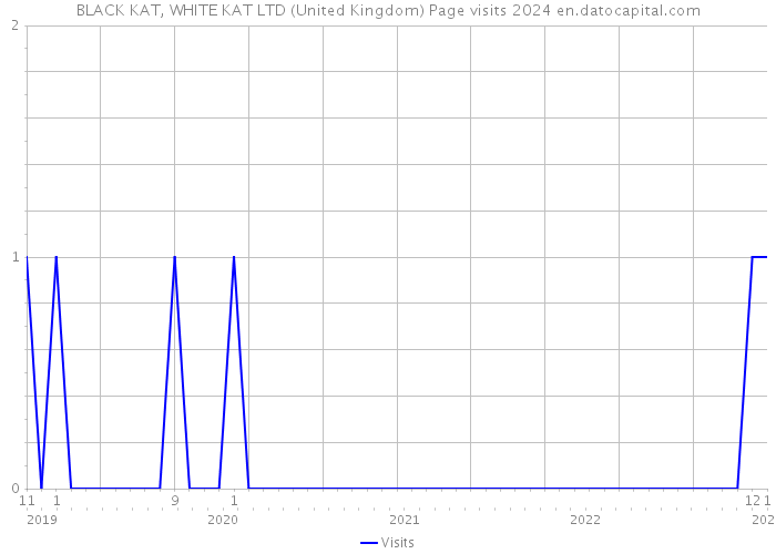 BLACK KAT, WHITE KAT LTD (United Kingdom) Page visits 2024 