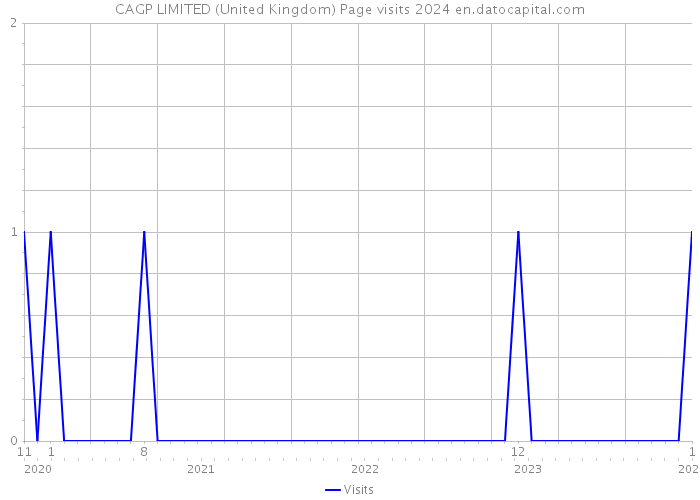 CAGP LIMITED (United Kingdom) Page visits 2024 