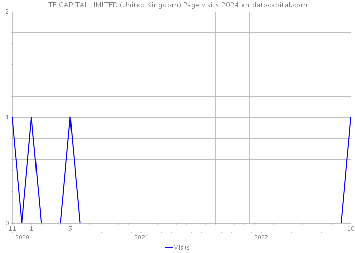 TF CAPITAL LIMITED (United Kingdom) Page visits 2024 