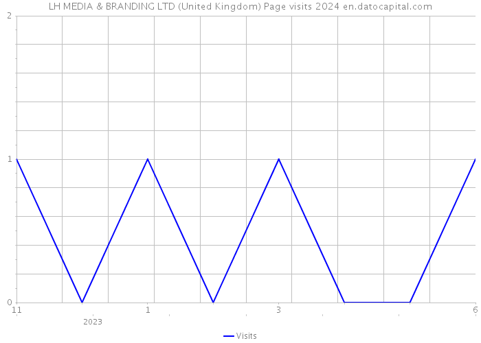 LH MEDIA & BRANDING LTD (United Kingdom) Page visits 2024 
