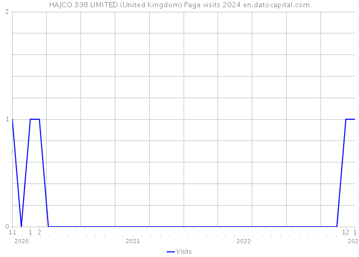 HAJCO 398 LIMITED (United Kingdom) Page visits 2024 