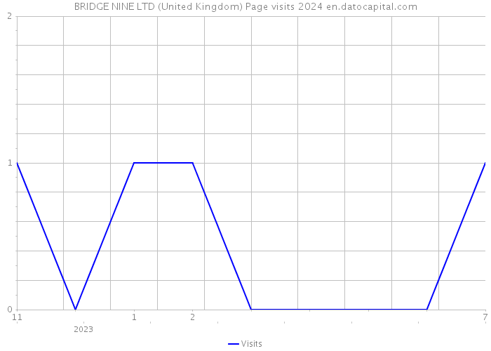 BRIDGE NINE LTD (United Kingdom) Page visits 2024 