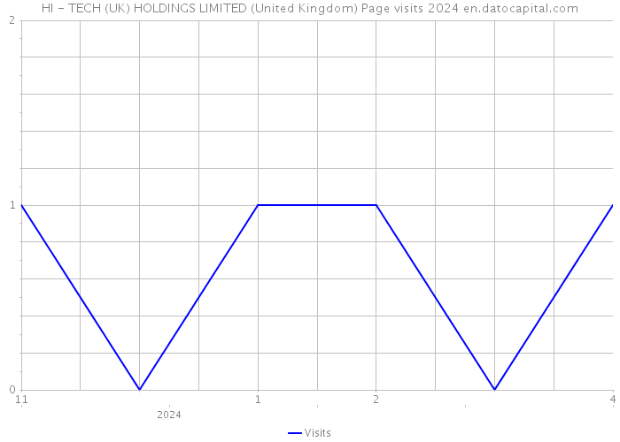HI - TECH (UK) HOLDINGS LIMITED (United Kingdom) Page visits 2024 