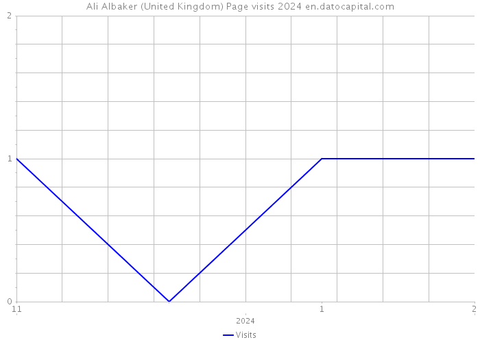 Ali Albaker (United Kingdom) Page visits 2024 