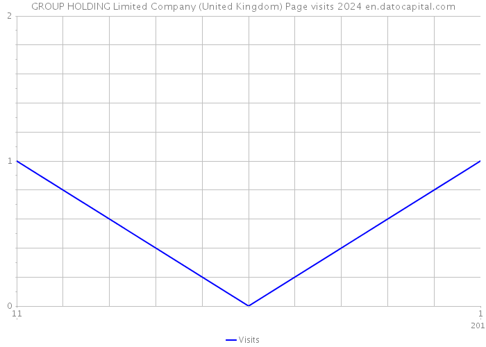 GROUP HOLDING Limited Company (United Kingdom) Page visits 2024 