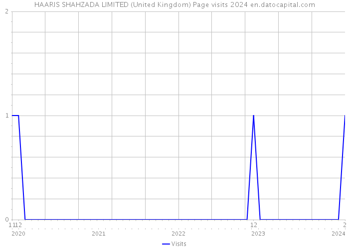 HAARIS SHAHZADA LIMITED (United Kingdom) Page visits 2024 