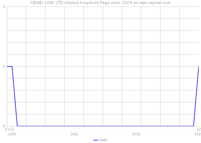 GENIE-100K LTD (United Kingdom) Page visits 2024 