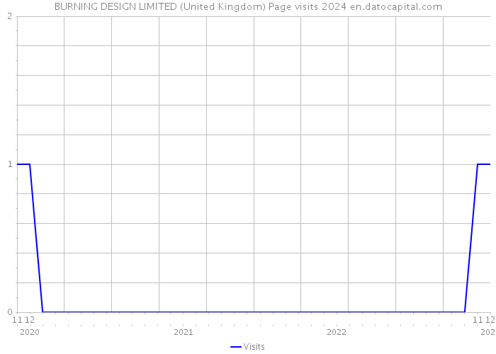 BURNING DESIGN LIMITED (United Kingdom) Page visits 2024 