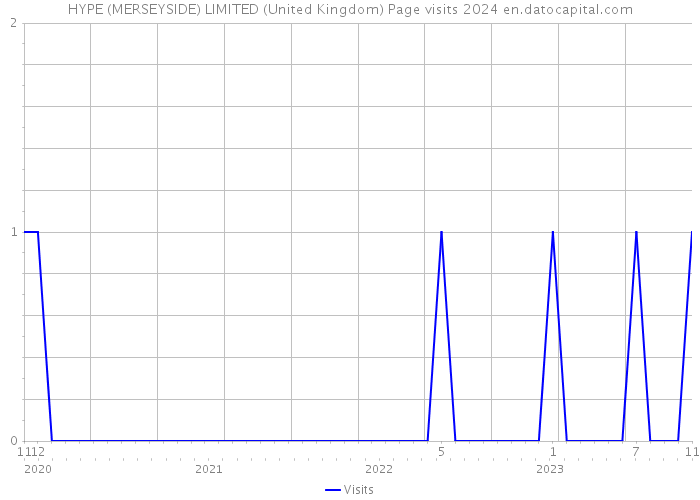HYPE (MERSEYSIDE) LIMITED (United Kingdom) Page visits 2024 