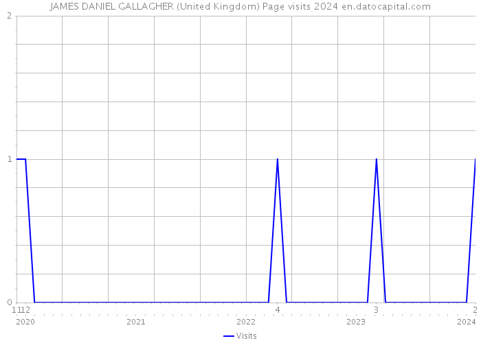 JAMES DANIEL GALLAGHER (United Kingdom) Page visits 2024 