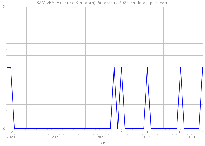 SAM VEALE (United Kingdom) Page visits 2024 