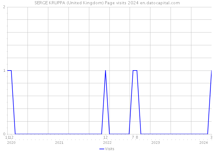 SERGE KRUPPA (United Kingdom) Page visits 2024 