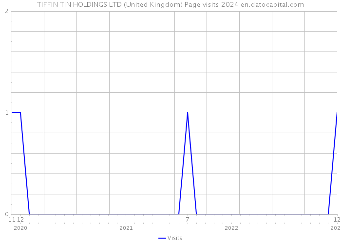 TIFFIN TIN HOLDINGS LTD (United Kingdom) Page visits 2024 