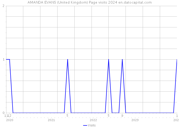AMANDA EVANS (United Kingdom) Page visits 2024 