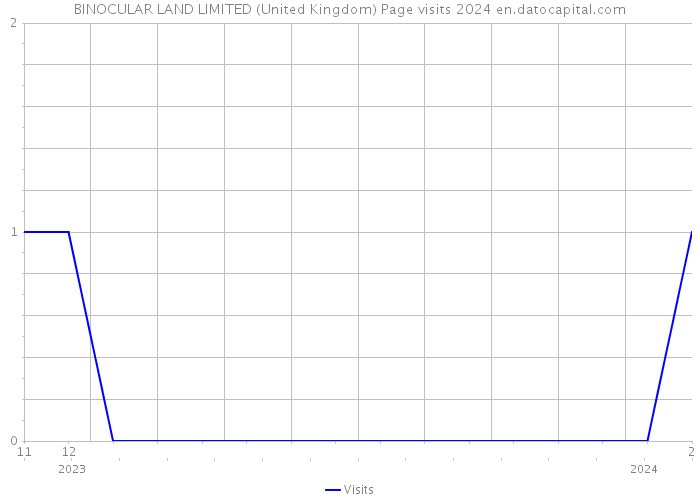 BINOCULAR LAND LIMITED (United Kingdom) Page visits 2024 