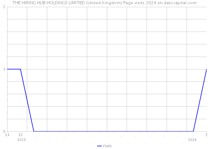 THE HIRING HUB HOLDINGS LIMITED (United Kingdom) Page visits 2024 