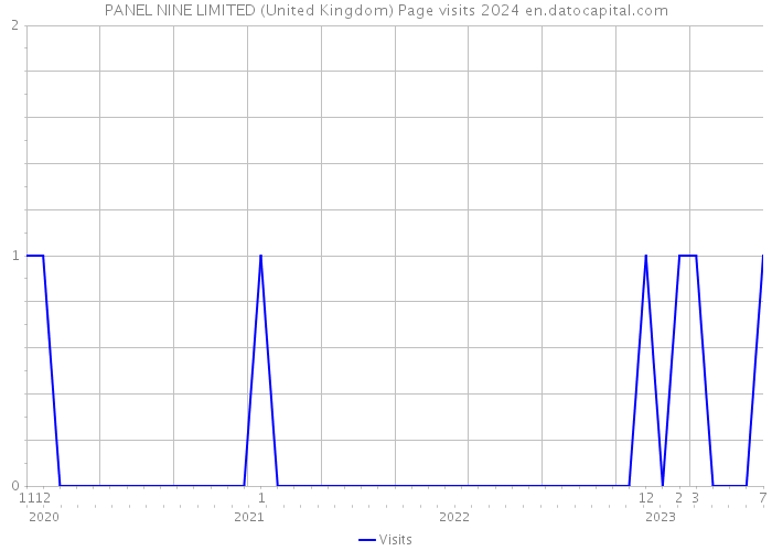 PANEL NINE LIMITED (United Kingdom) Page visits 2024 