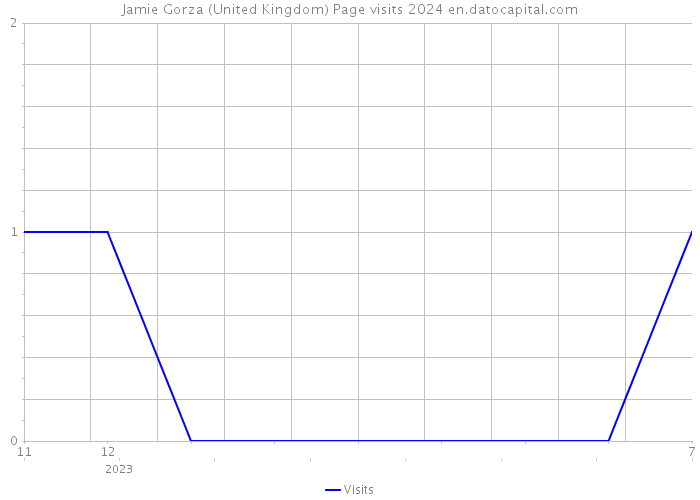 Jamie Gorza (United Kingdom) Page visits 2024 