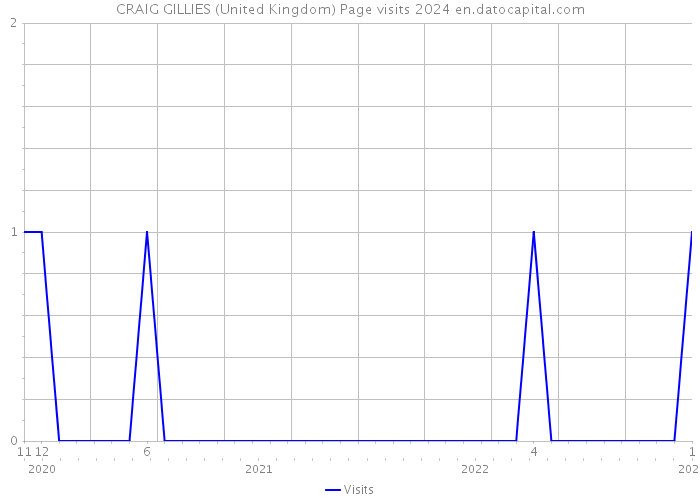 CRAIG GILLIES (United Kingdom) Page visits 2024 