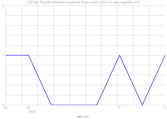 CECILE TALON (United Kingdom) Page visits 2024 