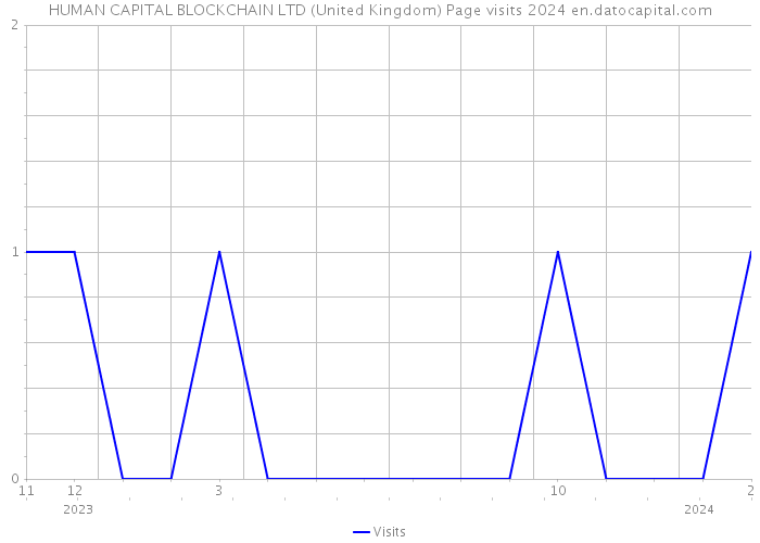 HUMAN CAPITAL BLOCKCHAIN LTD (United Kingdom) Page visits 2024 