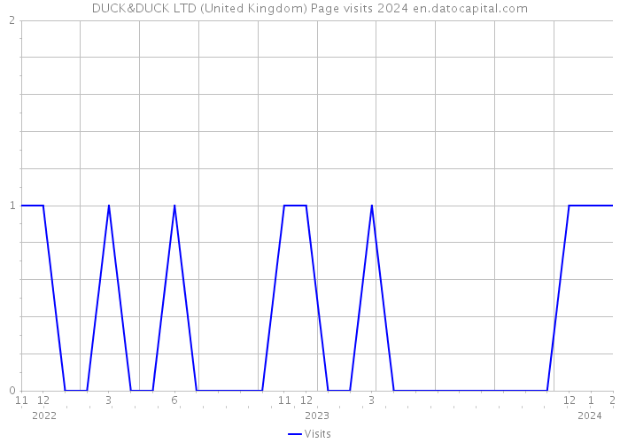DUCK&DUCK LTD (United Kingdom) Page visits 2024 