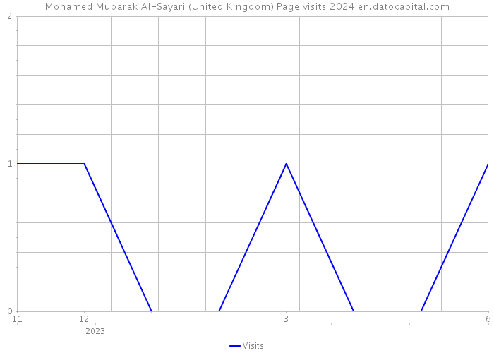 Mohamed Mubarak Al-Sayari (United Kingdom) Page visits 2024 
