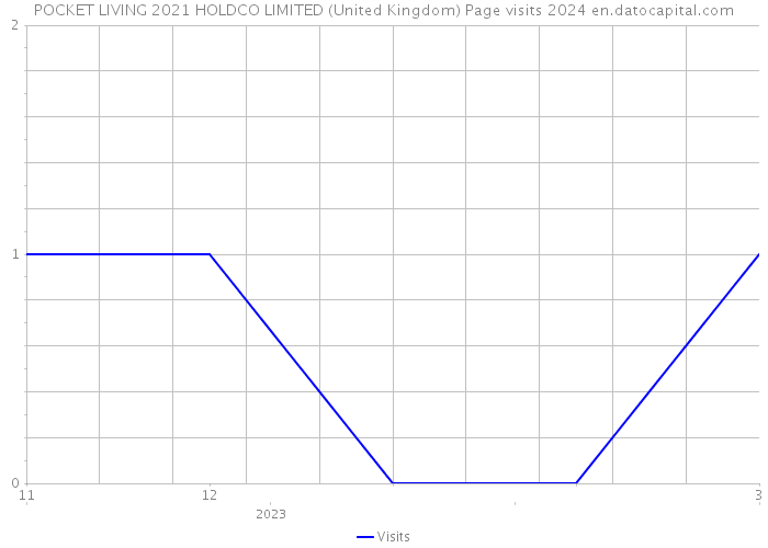 POCKET LIVING 2021 HOLDCO LIMITED (United Kingdom) Page visits 2024 