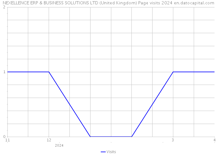 NEXELLENCE ERP & BUSINESS SOLUTIONS LTD (United Kingdom) Page visits 2024 