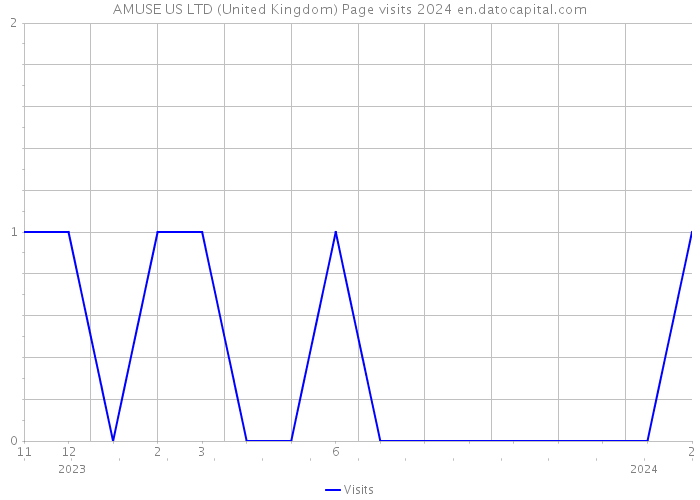 AMUSE US LTD (United Kingdom) Page visits 2024 