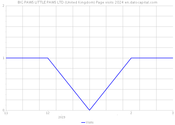 BIG PAWS LITTLE PAWS LTD (United Kingdom) Page visits 2024 