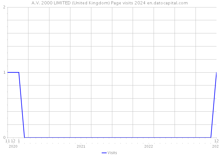 A.V. 2000 LIMITED (United Kingdom) Page visits 2024 