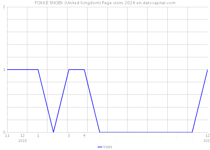 FOKKE SNOEK (United Kingdom) Page visits 2024 