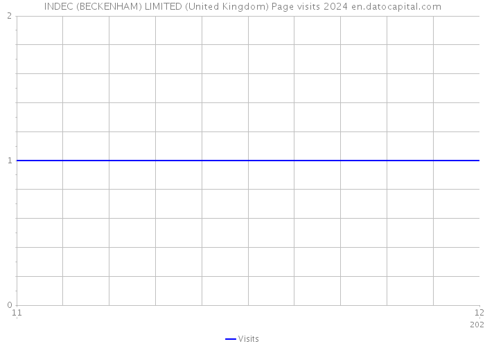 INDEC (BECKENHAM) LIMITED (United Kingdom) Page visits 2024 