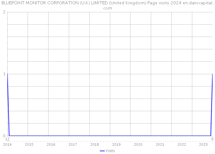 BLUEPOINT MONITOR CORPORATION (U.K) LIMITED (United Kingdom) Page visits 2024 
