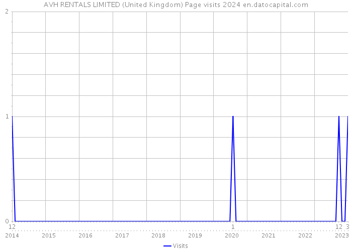 AVH RENTALS LIMITED (United Kingdom) Page visits 2024 