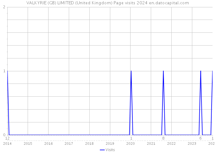 VALKYRIE (GB) LIMITED (United Kingdom) Page visits 2024 
