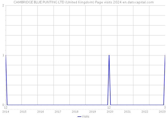 CAMBRIDGE BLUE PUNTING LTD (United Kingdom) Page visits 2024 