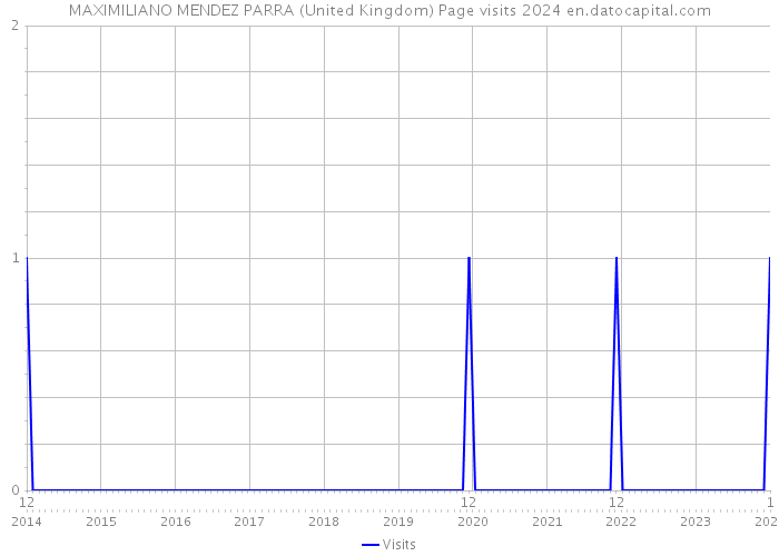 MAXIMILIANO MENDEZ PARRA (United Kingdom) Page visits 2024 