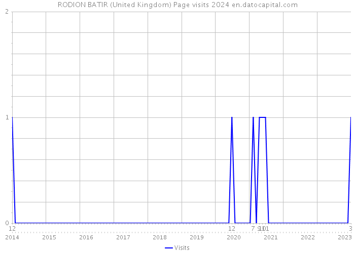 RODION BATIR (United Kingdom) Page visits 2024 