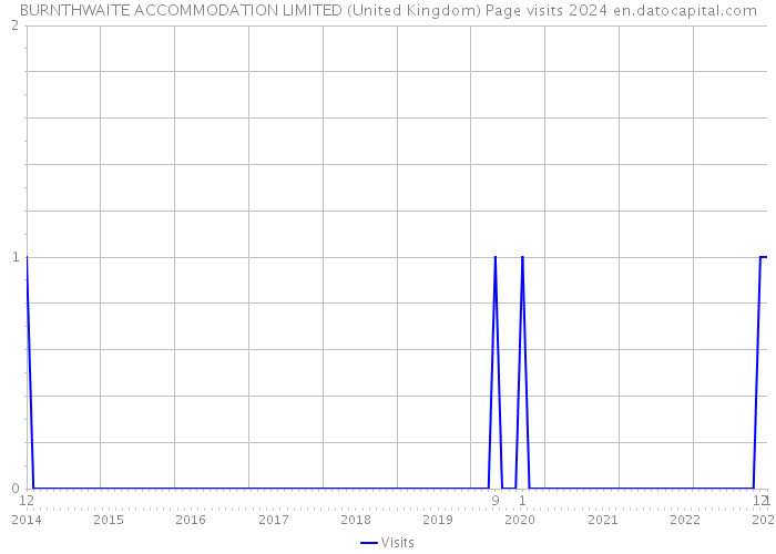 BURNTHWAITE ACCOMMODATION LIMITED (United Kingdom) Page visits 2024 