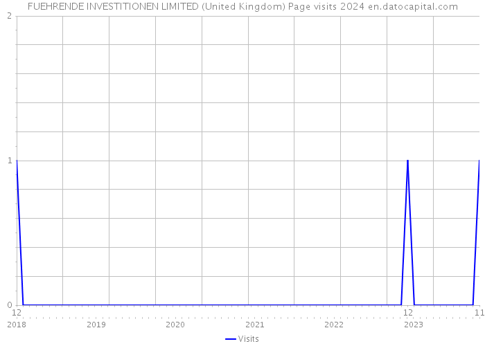 FUEHRENDE INVESTITIONEN LIMITED (United Kingdom) Page visits 2024 