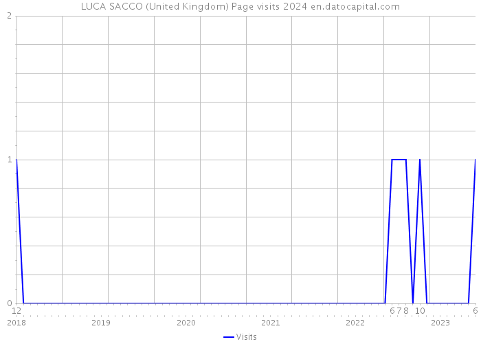 LUCA SACCO (United Kingdom) Page visits 2024 