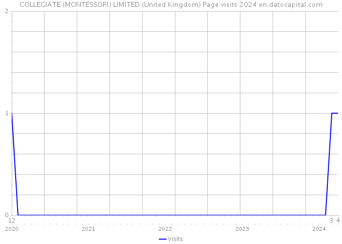 COLLEGIATE (MONTESSORI) LIMITED (United Kingdom) Page visits 2024 